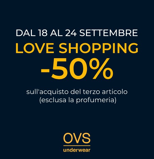 ovs underwear love shopping -50% sconto